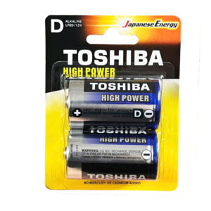 Pin Đại Toshiba Alkaline LR20 Vỉ 2 Viên